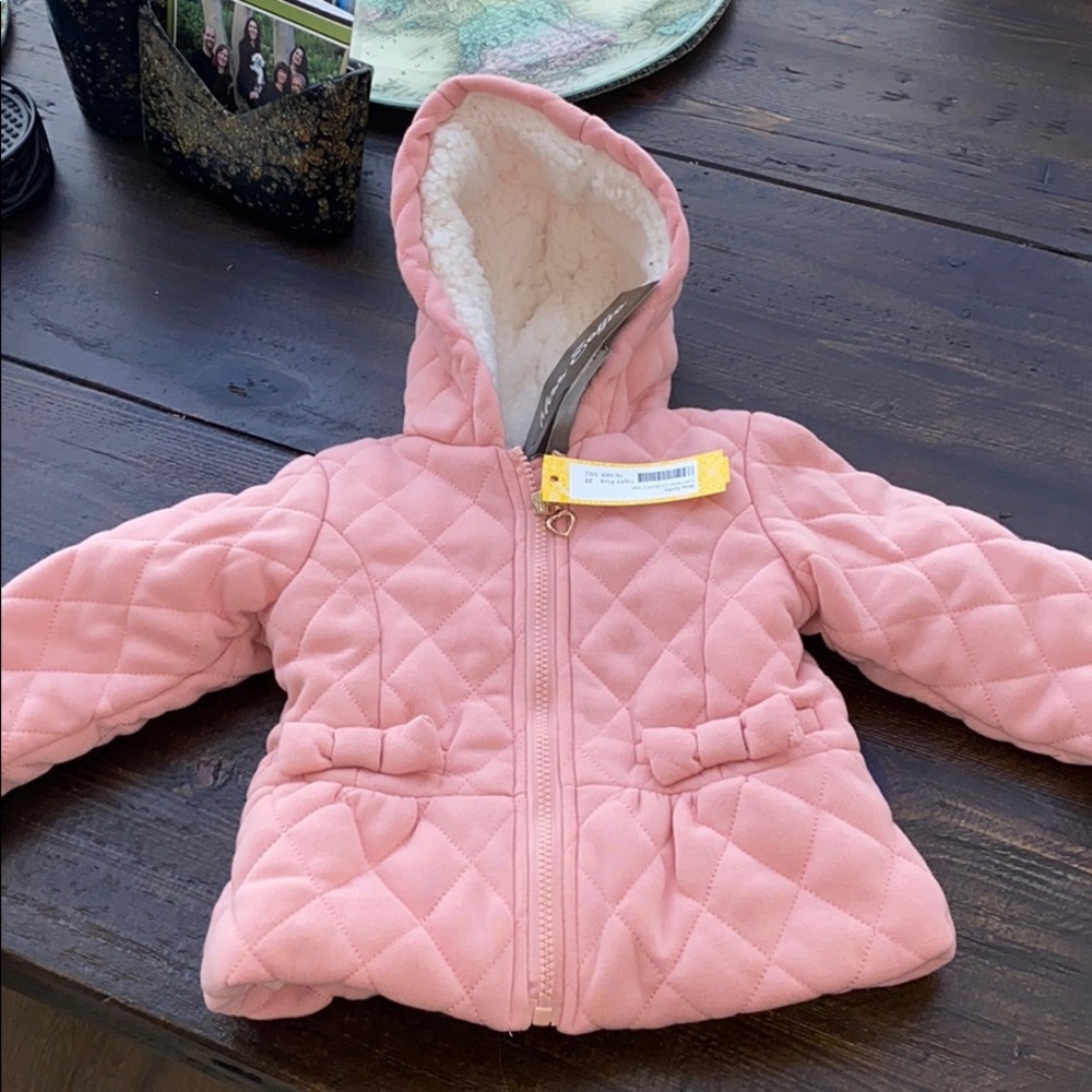 Miss Selfie, NWT , 3T pink faux fur jacket